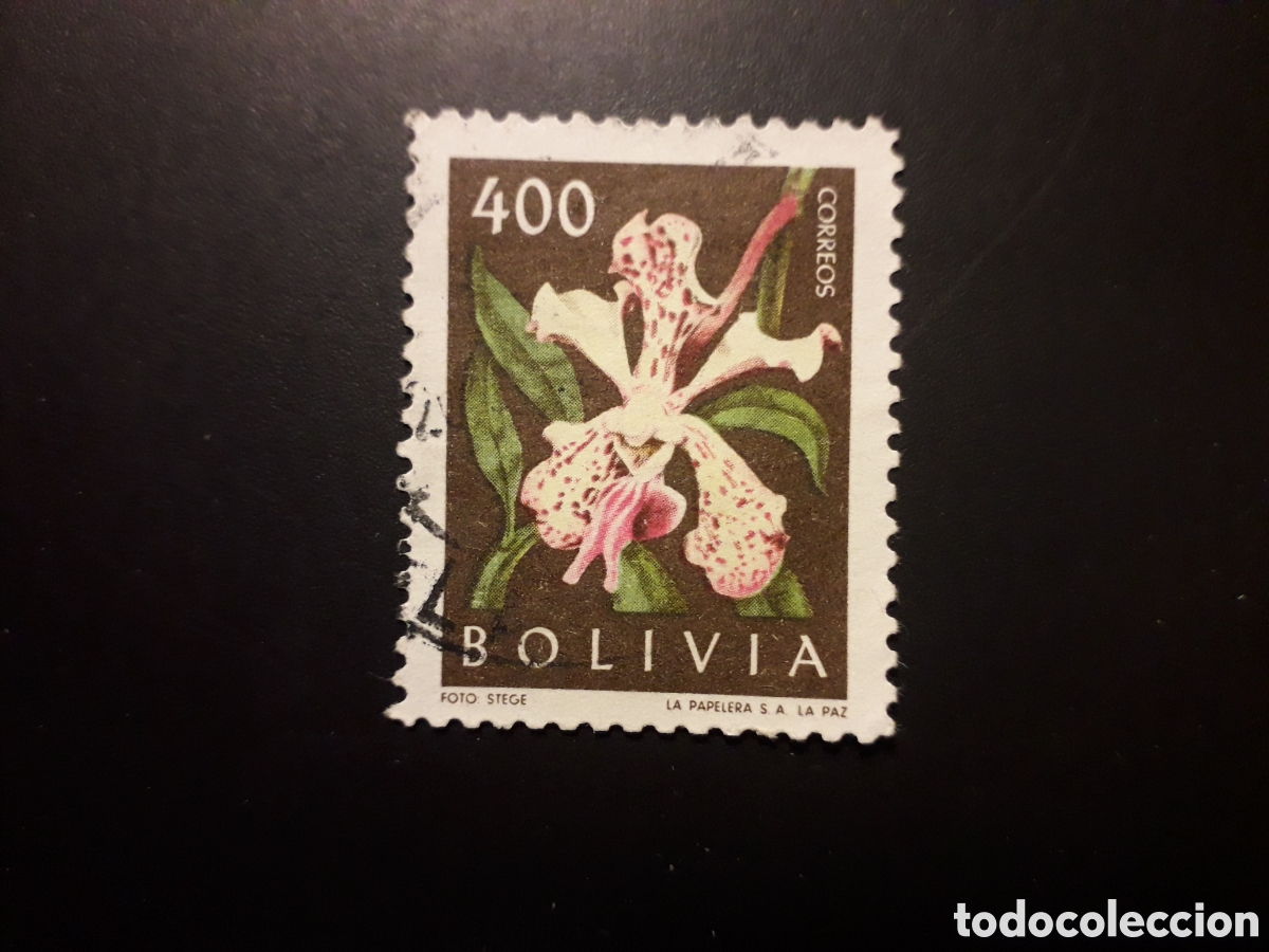 Sellos: BOLIVIA YVERT 427 SELLO SUELTO USADO 1962 FLORA FLORES PEDIDO M&Iacute;NIMO 3&euro;