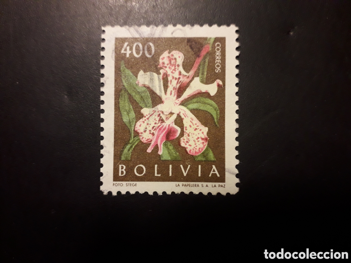 Sellos: BOLIVIA YVERT 427 SELLO SUELTO USADO 1962 FLORA FLORES PEDIDO M&Iacute;NIMO 3&euro;