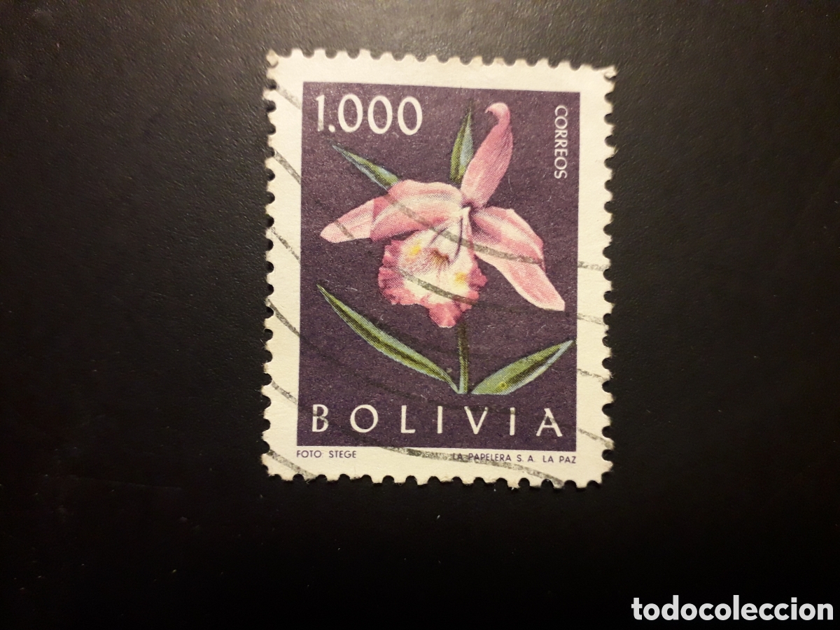 Sellos: BOLIVIA YVERT 429 SELLO SUELTO USADO 1962 ORQU&Iacute;DEA FLORA FLORES PEDIDO M&Iacute;NIMO 3&euro;