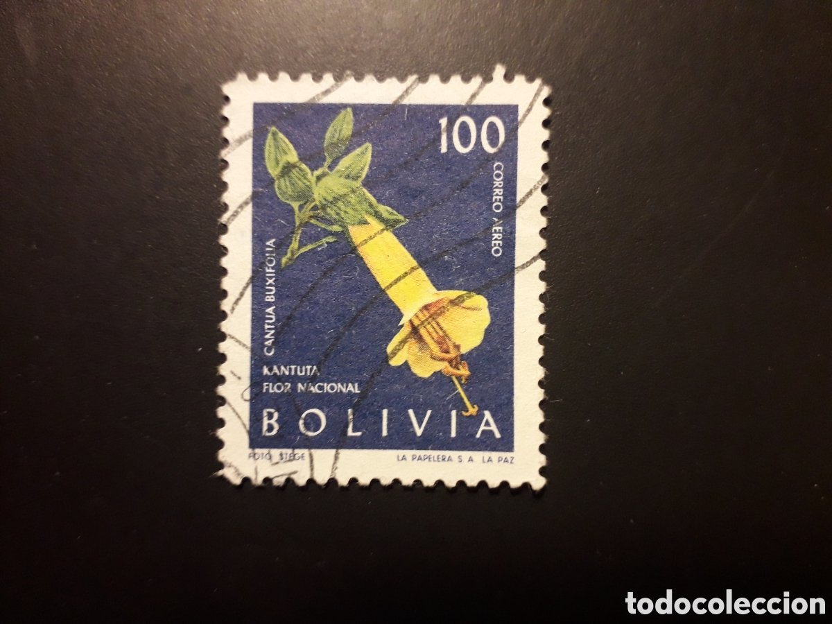 Sellos: BOLIVIA YVERT A 218 SELLO SUELTO USADO 1962 FLORA FLORES PEDIDO M&Iacute;NIMO 3&euro;
