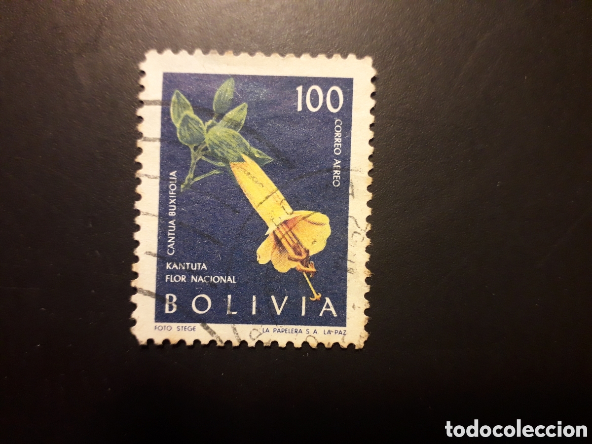 Sellos: BOLIVIA YVERT A 218 SELLO SUELTO USADO 1962 FLORA FLORES PEDIDO M&Iacute;NIMO 3&euro;