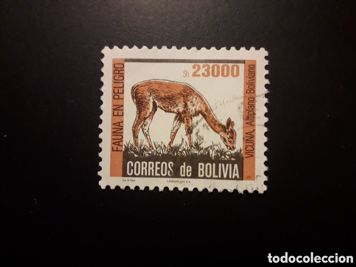 Sellos: BOLIVIA YVERT 655 SERIE COMPLETA USADA 1985 FAUNA VICU&Ntilde;A PEDIDO M&Iacute;NIMO 3&euro;