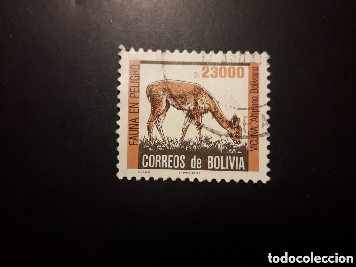 Sellos: BOLIVIA YVERT 655 SERIE COMPLETA USADA 1985 FAUNA VICU&Ntilde;A PEDIDO M&Iacute;NIMO 3&euro;