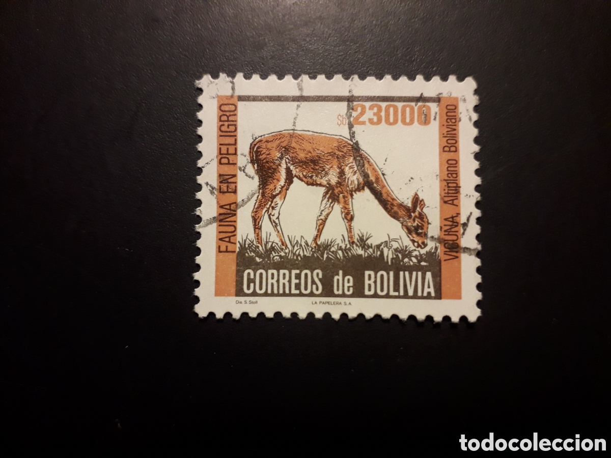 Sellos: BOLIVIA YVERT 655 SERIE COMPLETA USADA 1985 FAUNA VICU&Ntilde;A PEDIDO M&Iacute;NIMO 3&euro;
