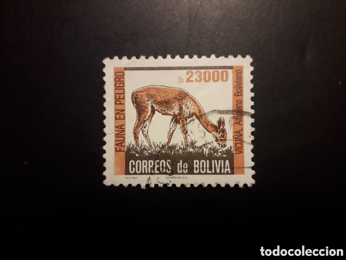 Sellos: BOLIVIA YVERT 655 SERIE COMPLETA USADA 1985 FAUNA VICU&Ntilde;A PEDIDO M&Iacute;NIMO 3&euro;