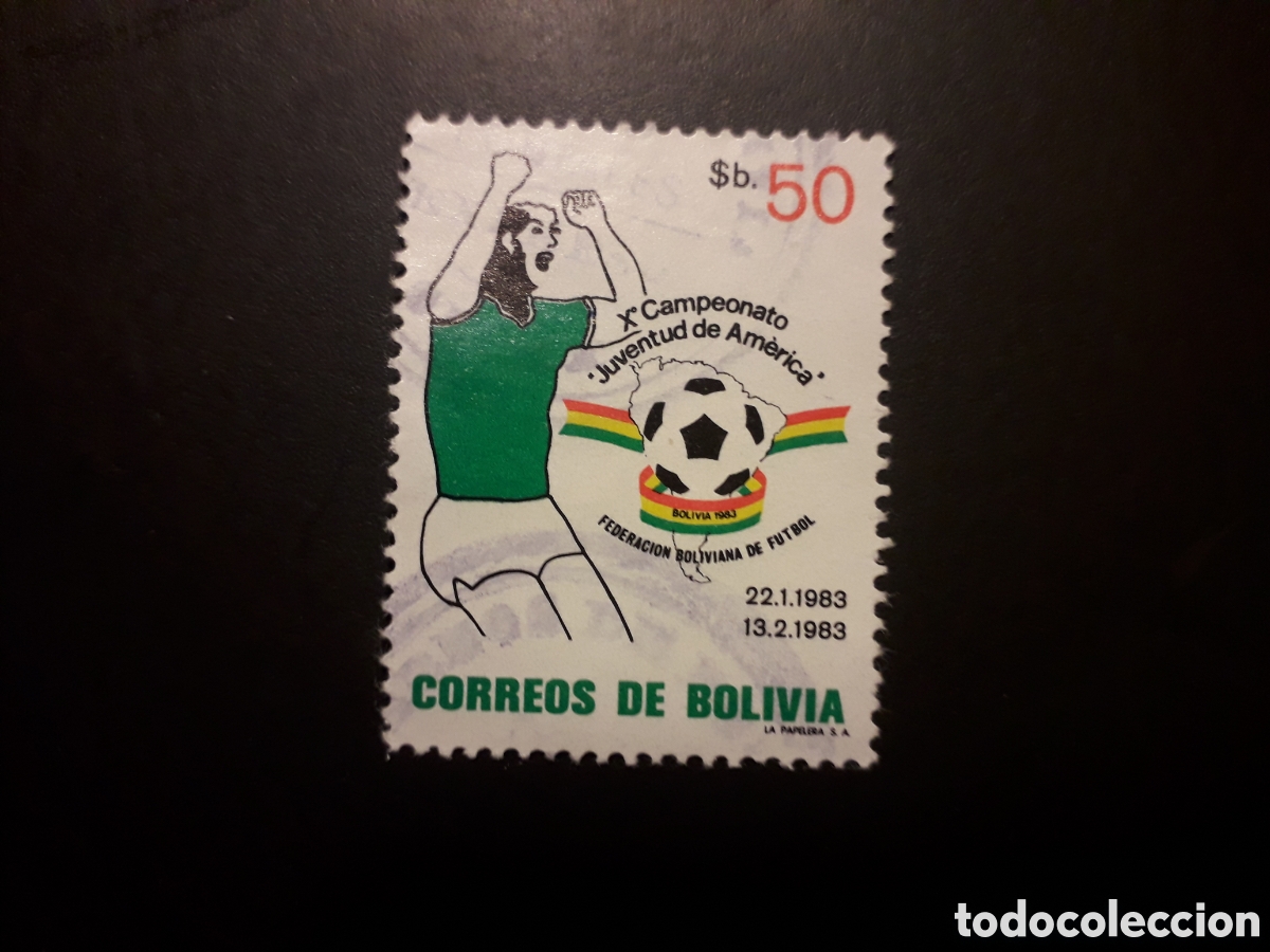 Sellos: BOLIVIA YVERT 634 SERIE COMPLETA USADA 1983 DEPORTES F&Uacute;TBOL PEDIDO M&Iacute;NIMO 3&euro;