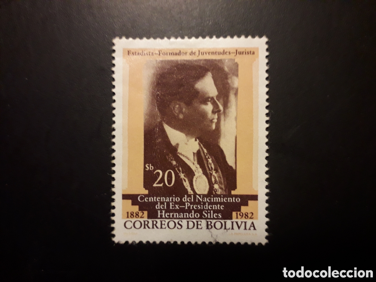 Sellos: BOLIVIA YVERT 627 SERIE COMPLETA USADA 1982 PRESIDENTE HERNANDO SILES PEDIDO M&Iacute;NIMO 3&euro;