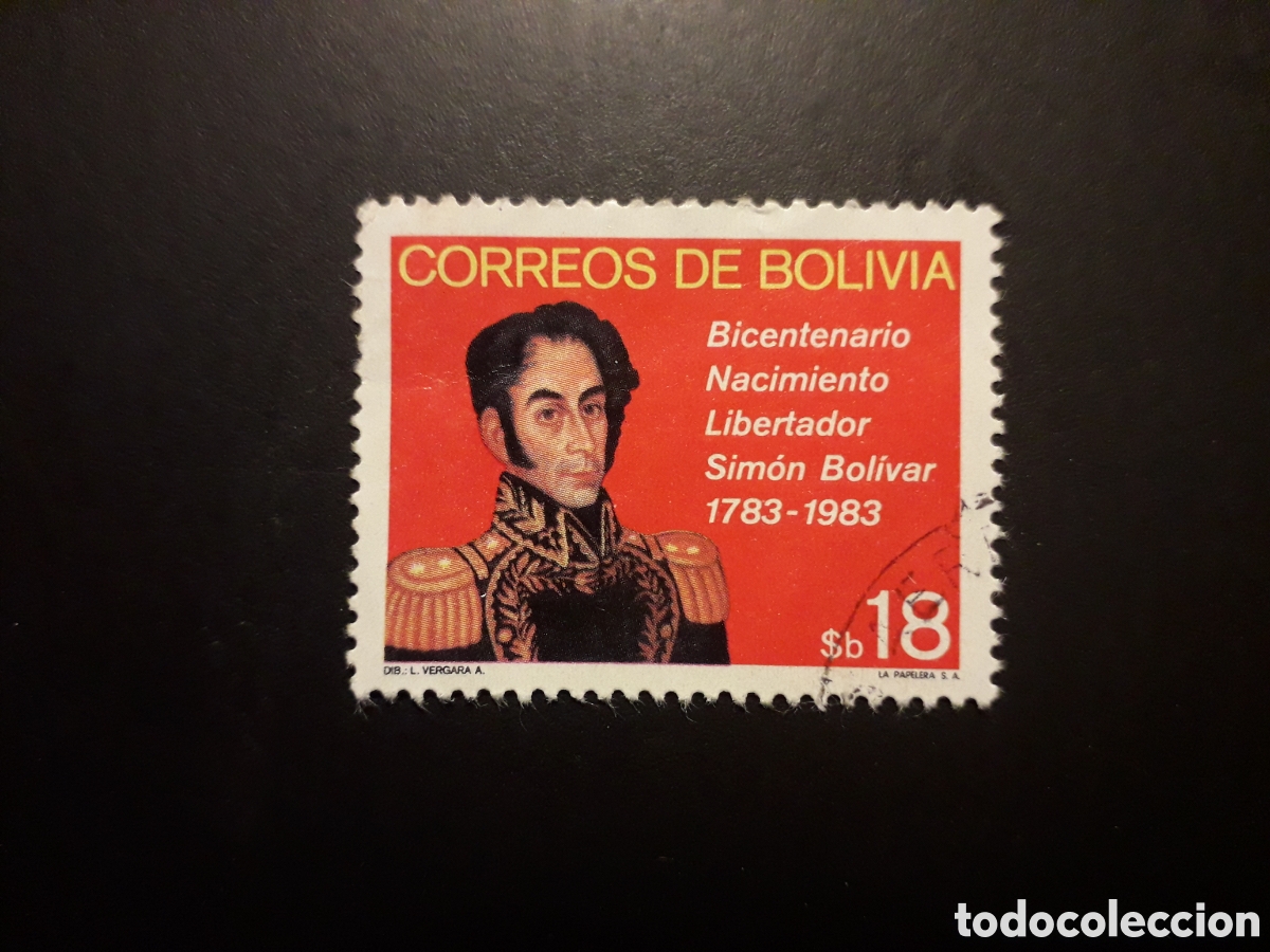 Sellos: BOLIVIA YVERT 620 SERIE COMPLETA USADA 1982 SIM&Oacute;N BOL&Iacute;VAR PEDIDO M&Iacute;NIMO 3&euro;