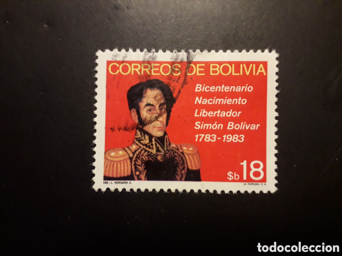 Sellos: BOLIVIA YVERT 620 SERIE COMPLETA USADA 1982 SIM&Oacute;N BOL&Iacute;VAR PEDIDO M&Iacute;NIMO 3&euro;