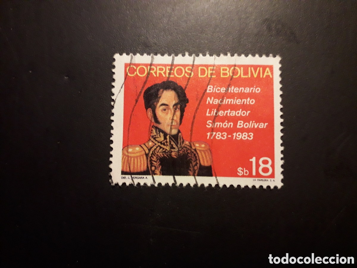 Sellos: BOLIVIA YVERT 620 SERIE COMPLETA USADA 1982 SIM&Oacute;N BOL&Iacute;VAR PEDIDO M&Iacute;NIMO 3&euro;