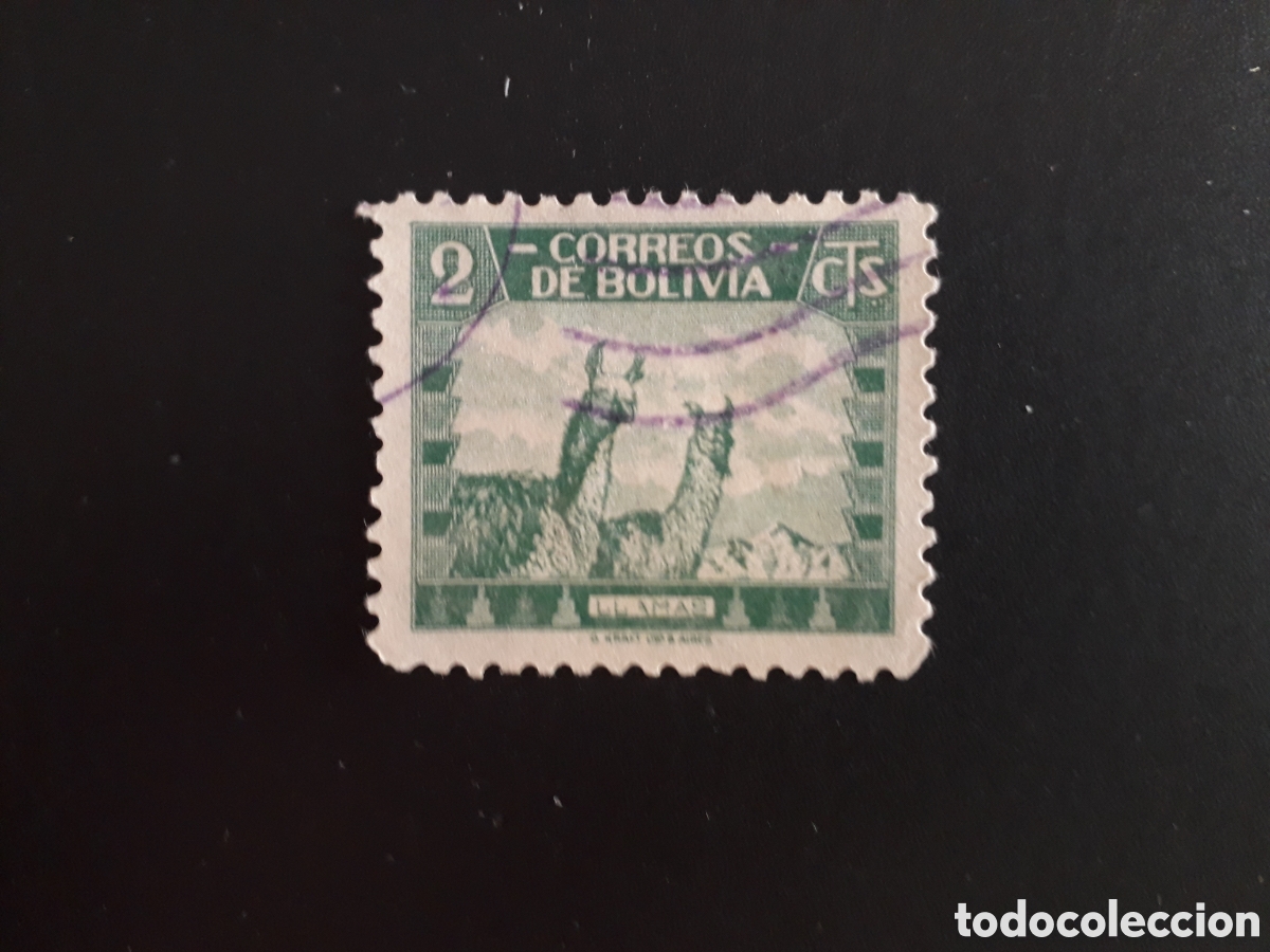 Sellos: BOLIVIA YVERT 222 SELLO SUELTO USADO 1939 FAUNA, LLAMA PEDIDO M&Iacute;NIMO 3&euro;