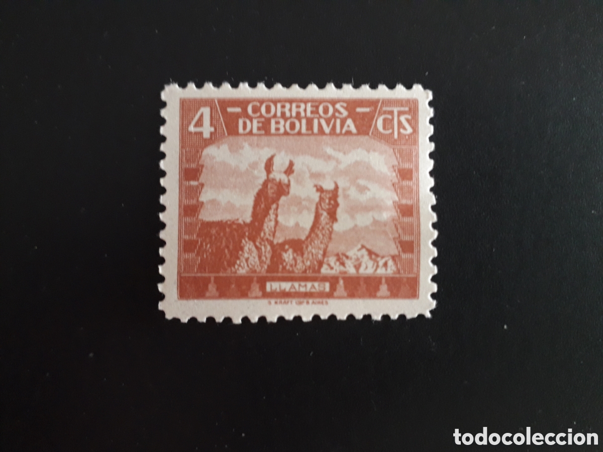 Sellos: BOLIVIA YVERT 223 SELLO SUELTO NUEVO *** 1939 FAUNA, LLAMA PEDIDO M&Iacute;NIMO 3&euro;
