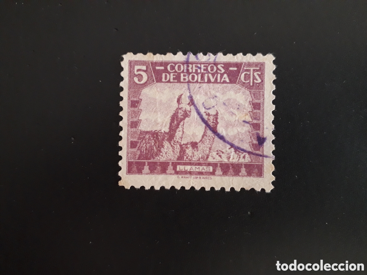 Sellos: BOLIVIA YVERT 224 SELLO SUELTO USADO 1939 FAUNA, LLAMA PEDIDO M&Iacute;NIMO 3&euro;