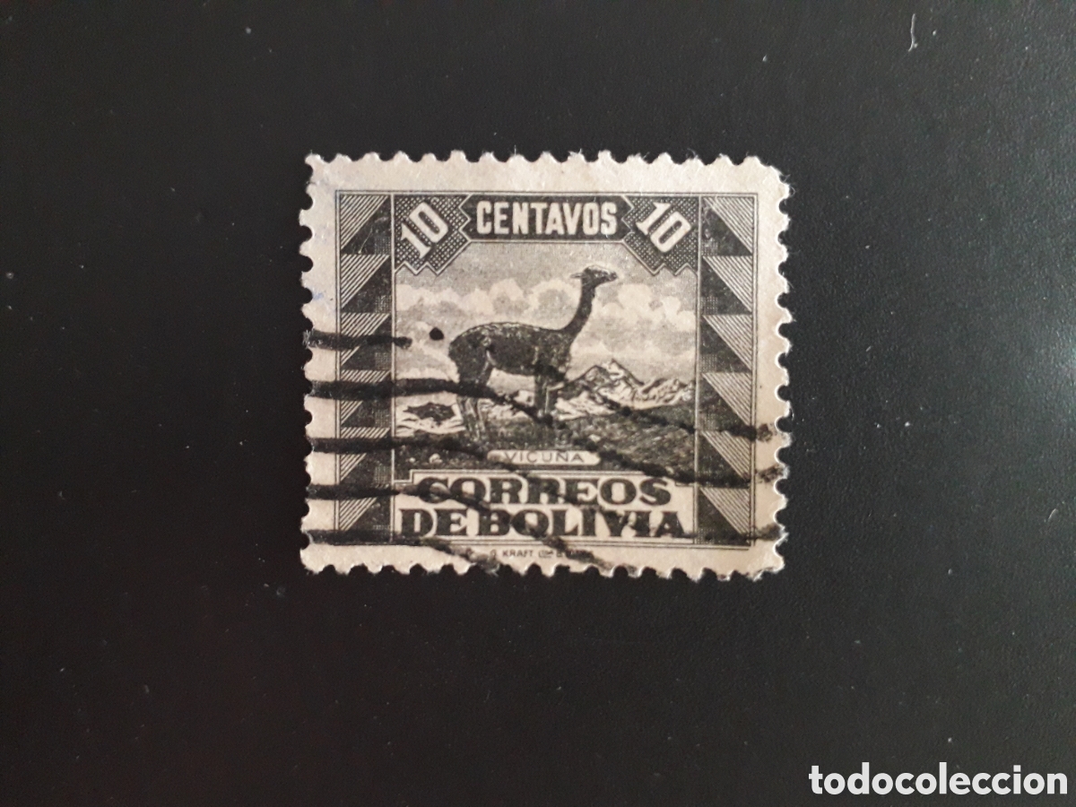 Sellos: BOLIVIA YVERT 225 SELLO SUELTO USADO 1939 FAUNA, VICU&Ntilde;A PEDIDO M&Iacute;NIMO 3&euro;