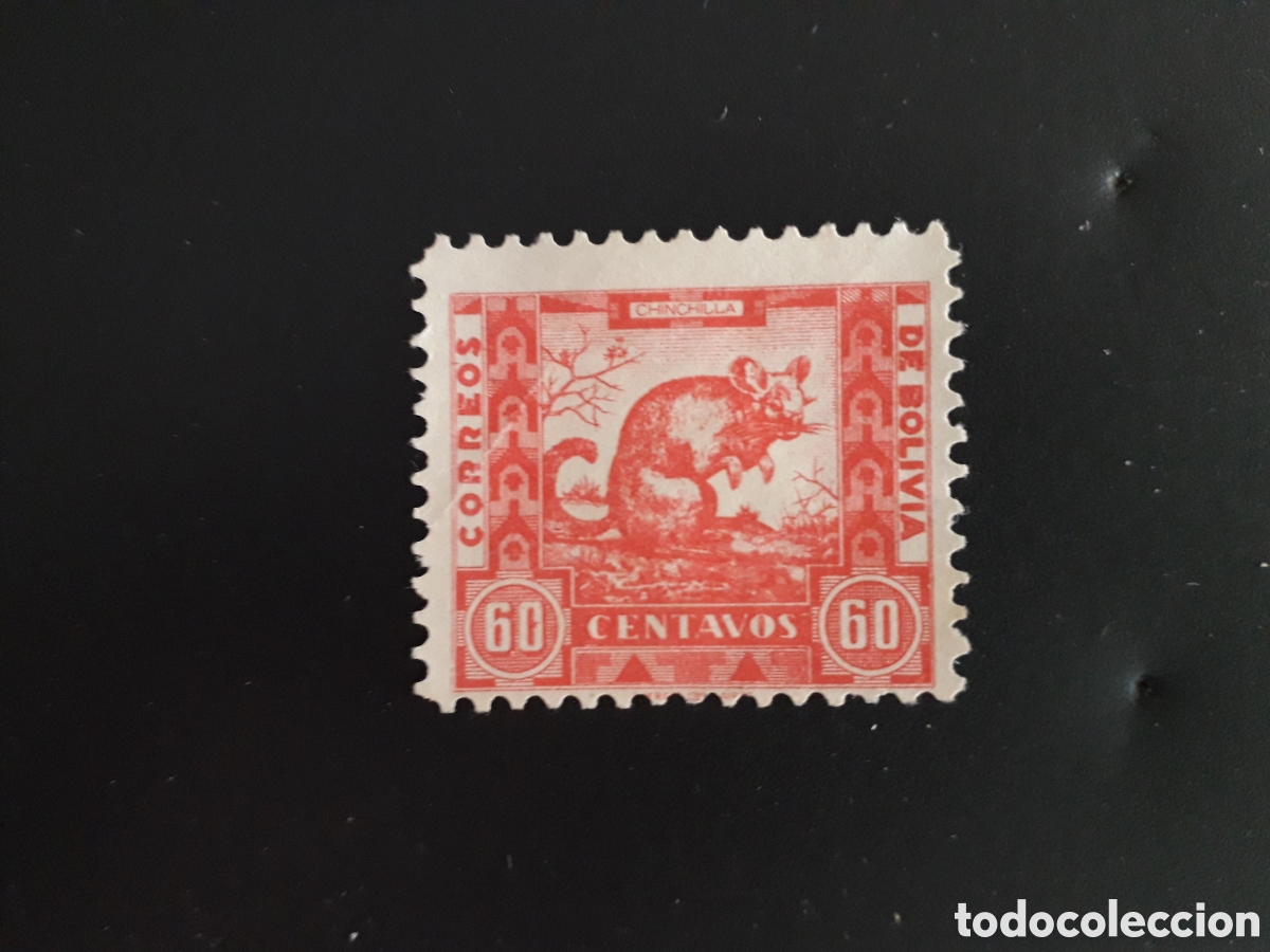 Sellos: BOLIVIA YVERT 232 SELLO SUELTO USADO 1939 FAUNA, CHINCHILLA PEDIDO M&Iacute;NIMO 3&euro;