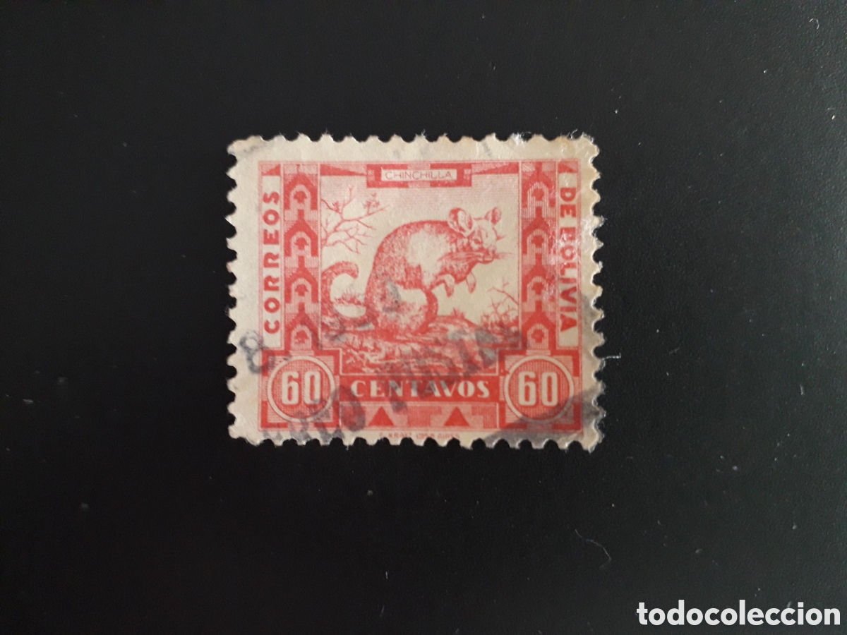 Sellos: BOLIVIA YVERT 232 SELLO SUELTO USADO 1939 FAUNA, CHINCHILLA PEDIDO M&Iacute;NIMO 3&euro;