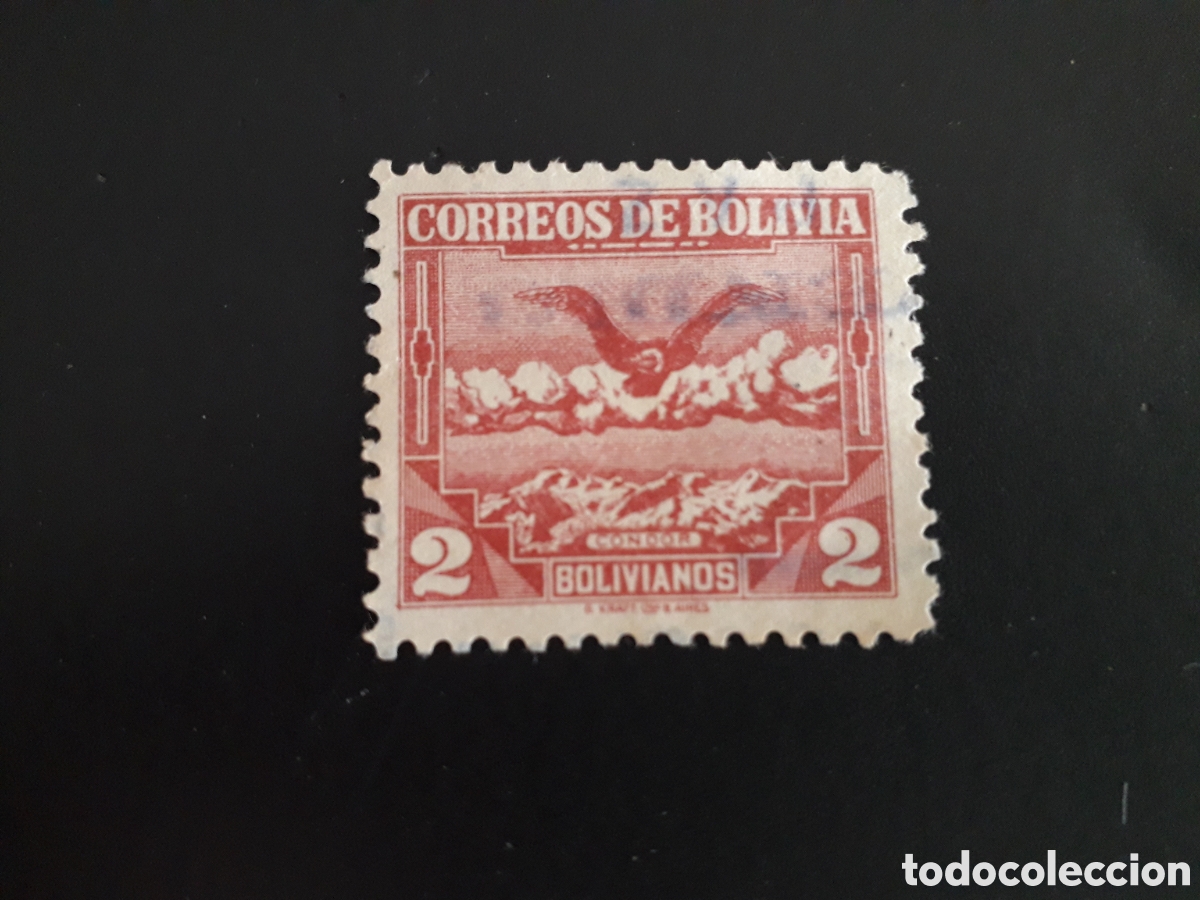 Sellos: BOLIVIA YVERT 236 SELLO SUELTO USADO 1939 FAUNA, AVES C&Oacute;NDOR PEDIDO M&Iacute;NIMO 3&euro;