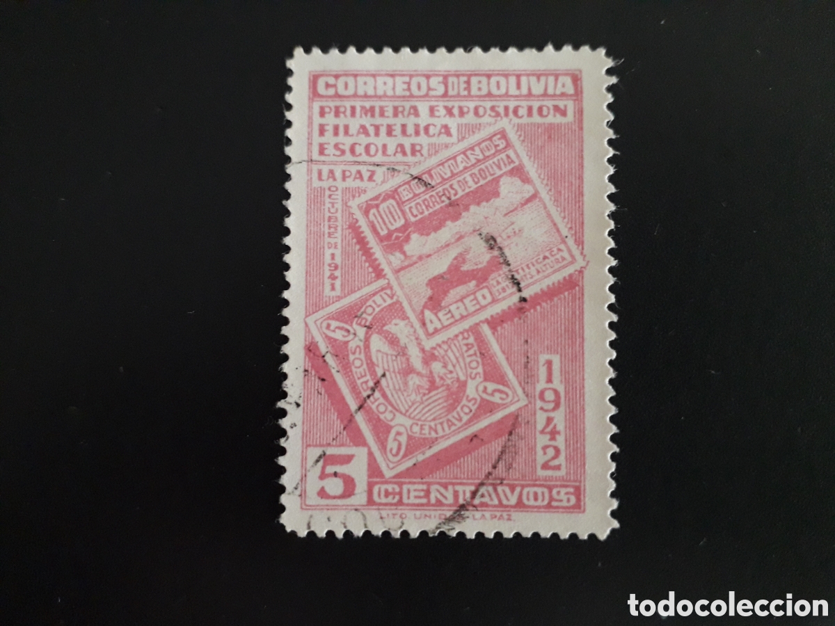 Sellos: BOLIVIA YVERT 252 SELLO SUELTO USADO 1942 SELLOS SOBRE SELLOS PEDIDO M&Iacute;NIMO 3&euro;