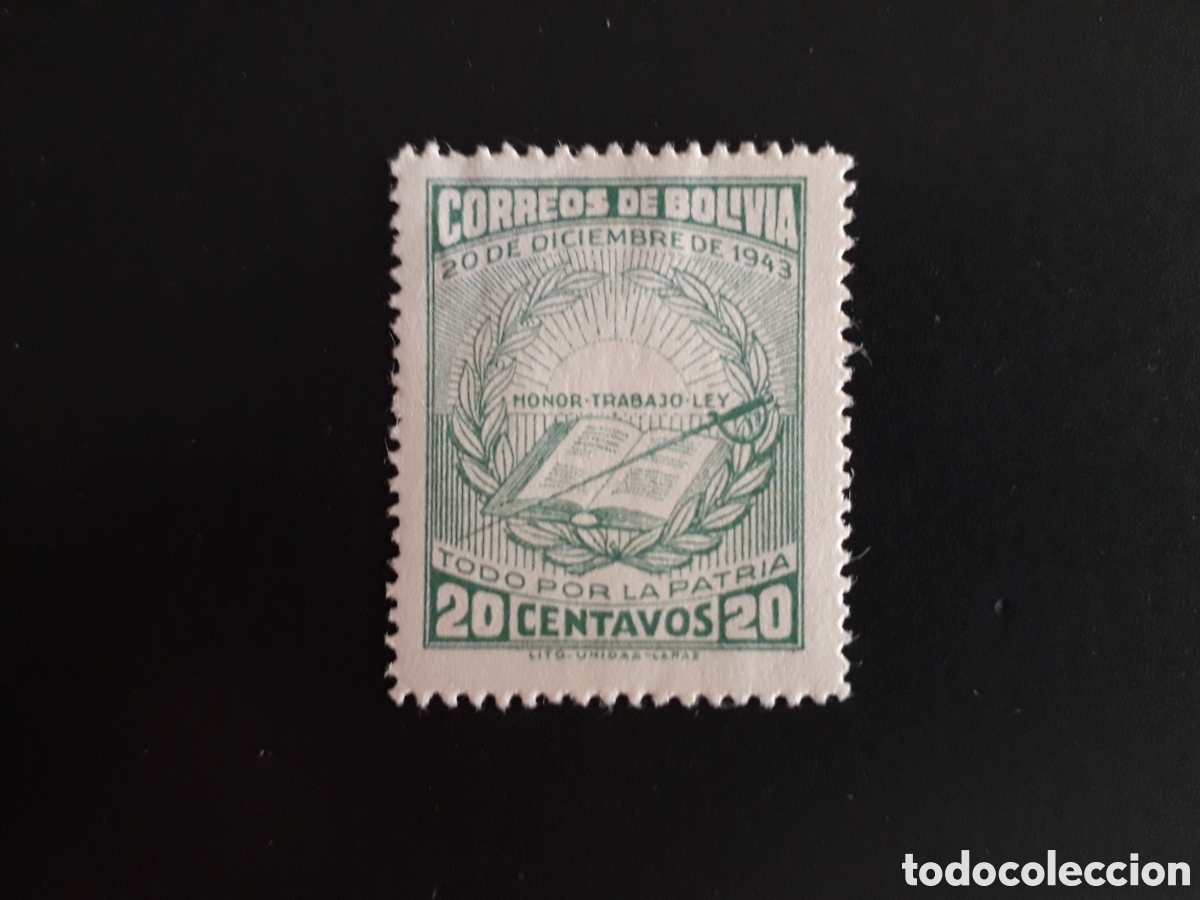 Sellos: BOLIVIA YVERT 272 SELLO SUELTO USADO 1944 REVOLUCI&Oacute;N PEDIDO M&Iacute;NIMO 3&euro;