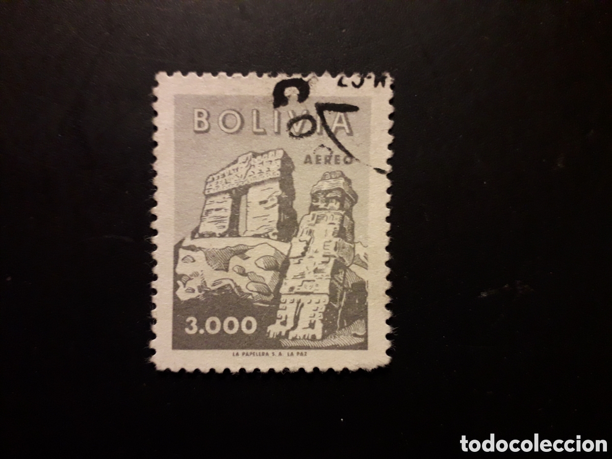 Sellos: BOLIVIA YVERT A 194 SELLO SUELTO USADO 1960 PUERTA DEL SOL PEDIDO M&Iacute;NIMO 3&euro;