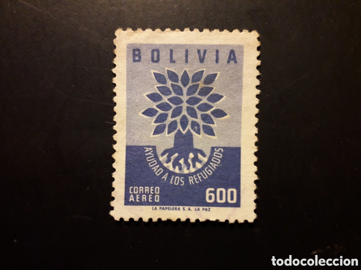Sellos: BOLIVIA YVERT A 189 SELLO SUELTO USADO 1960 REFUGIADOS &Aacute;RBOL PEDIDO M&Iacute;NIMO 3&euro;