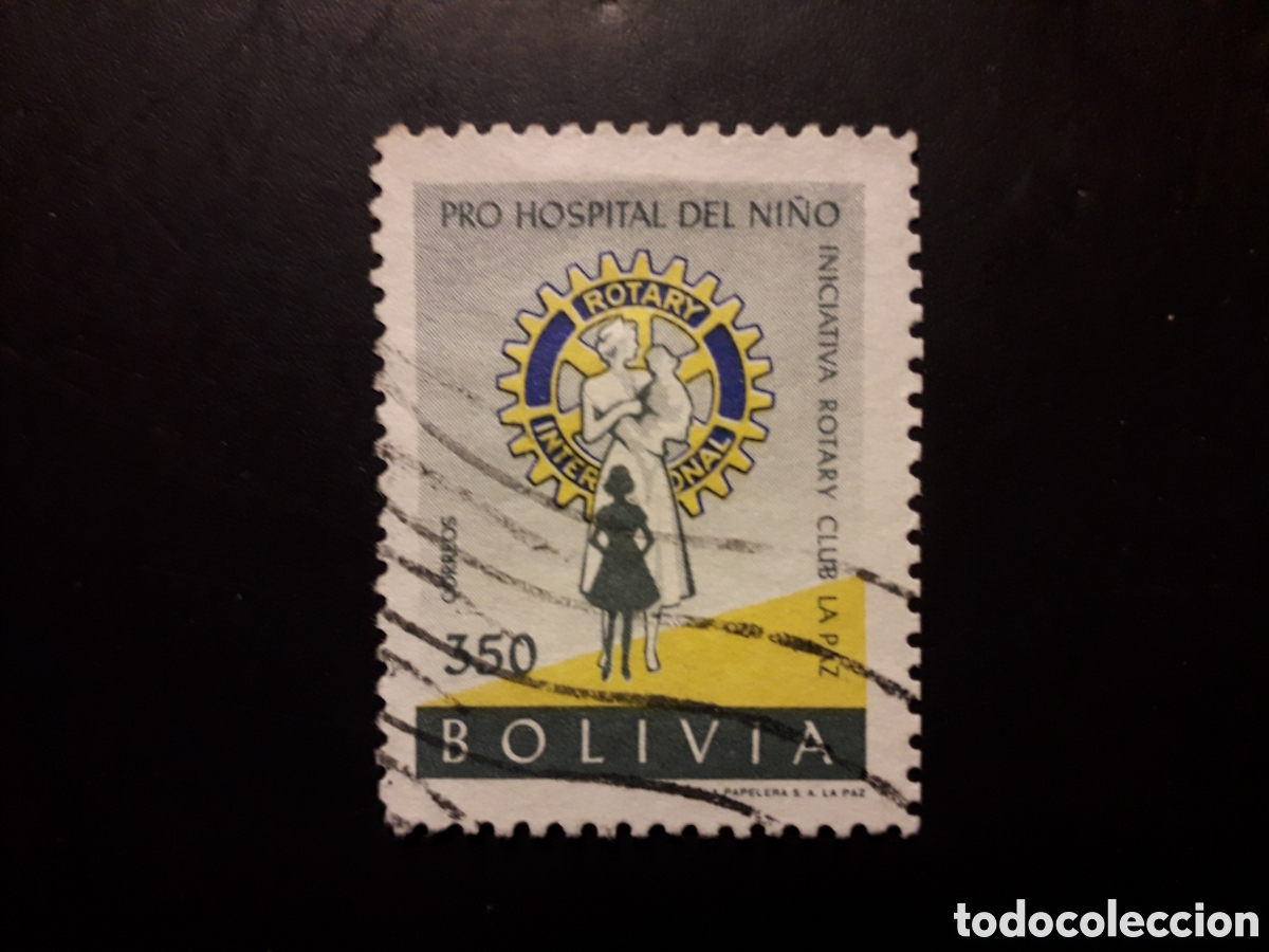 Sellos: BOLIVIA YVERT 396 SELLO SUELTO USADO 1960 ROTARY INTERNATIONAL PEDIDO M&Iacute;NIMO 3&euro;