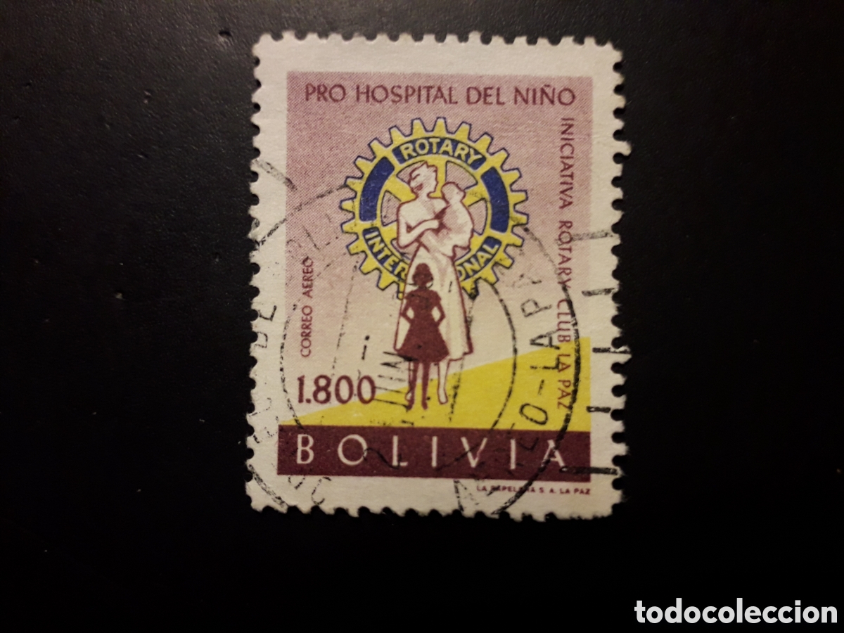 Sellos: BOLIVIA YVERT A 204 SELLO SUELTO USADO 1960 ROTARY INTERNATIONAL PEDIDO M&Iacute;NIMO 3&euro;