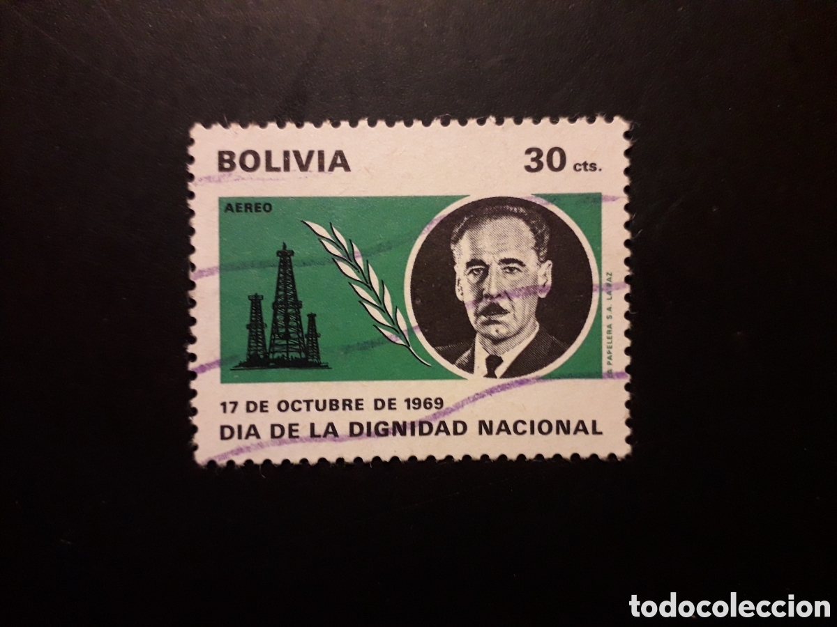 Sellos: BOLIVIA YVERT A 290 SERIE COMPLETA USADA 1970 PRESIDENTE ALFREDO O. CANDIA. PEDIDO M&Iacute;NIMO 3&euro;