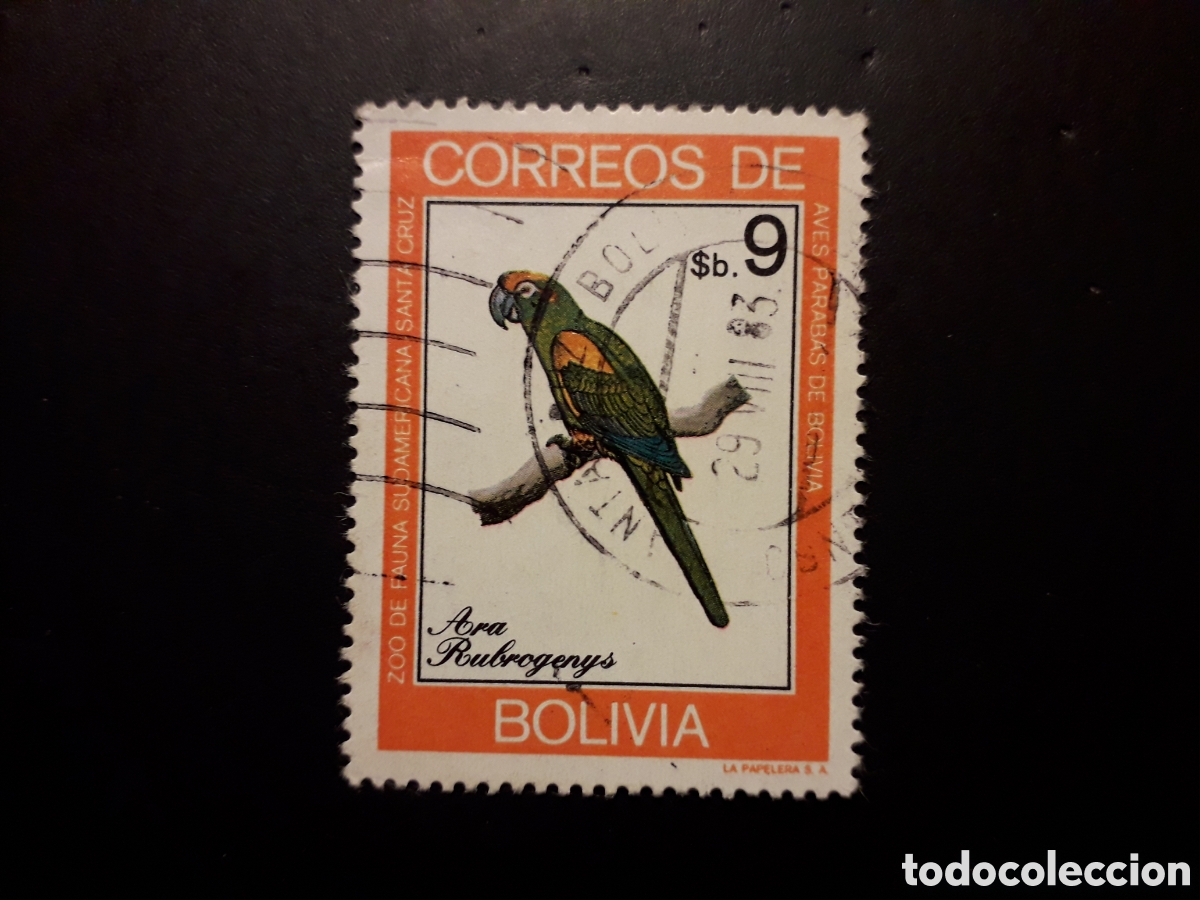 Sellos: BOLIVIA YVERT 607 SELLO SUELTO USADO 1981 FAUNA AVES LOROS PERIQUITOS PEDIDO M&Iacute;NIMO 3&euro;