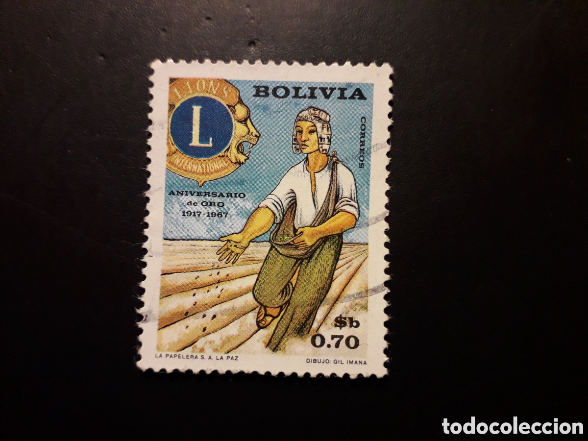 Sellos: BOLIVIA YVERT 459 SERIE COMPLETA USADA 1967 LIONS INTERNATIONAL, AGRICULTURA, PEDIDO M&Iacute;NIMO 3&euro;