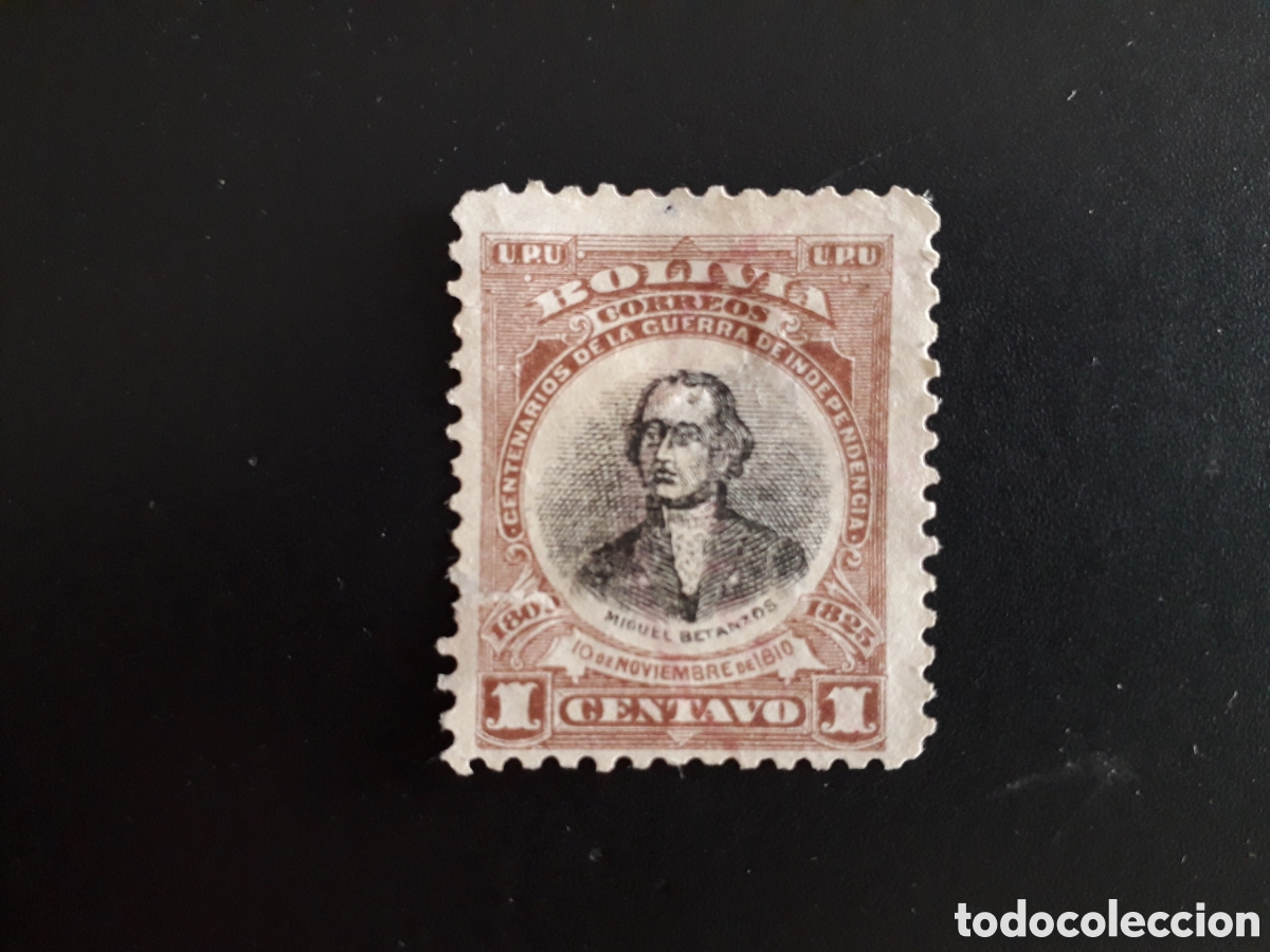 Sellos: BOLIVIA YVERT 79 SELLO SUELTO USADO 1909-1911 PERSONAJES, INDEPENDENCIA PEDIDO M&Iacute;NIMO 3&euro;