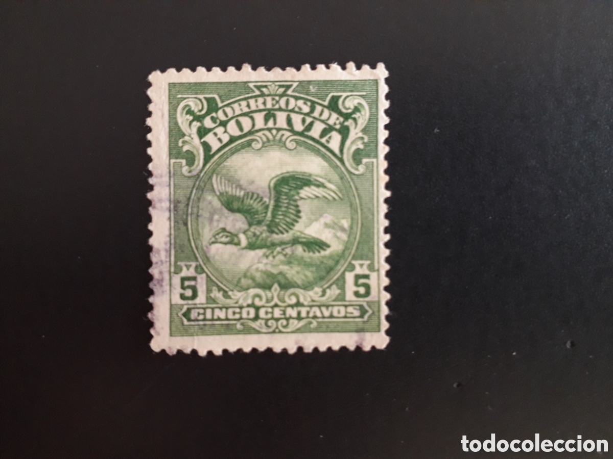 Sellos: BOLIVIA YVERT 161 SELLO SUELTO USADO 1928-1929 FAUNA C&Oacute;NDOR AVES PEDIDO M&Iacute;NIMO 3&euro;