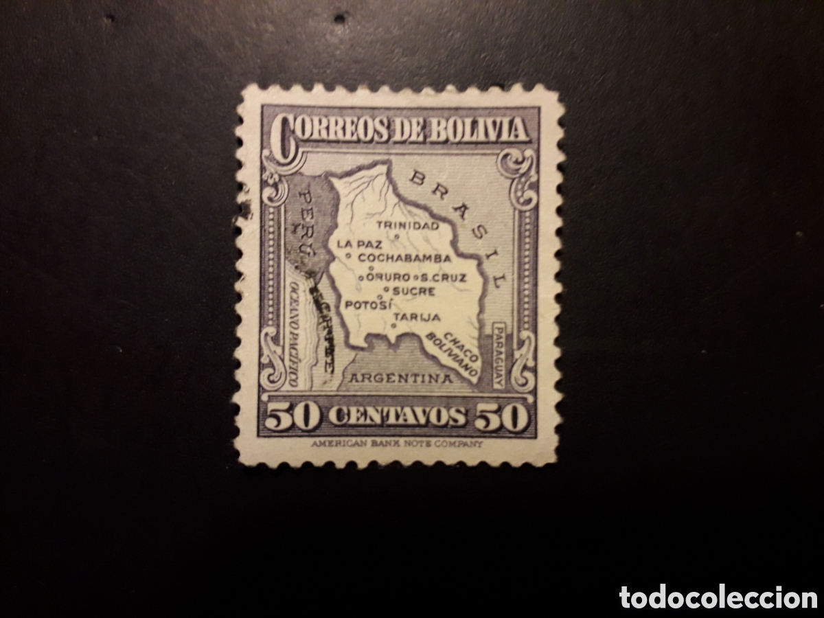 Sellos: BOLIVIA YVERT 201 SELLO SUELTO USADO 1935 MAPAS PEDIDO M&Iacute;NIMO 3&euro;