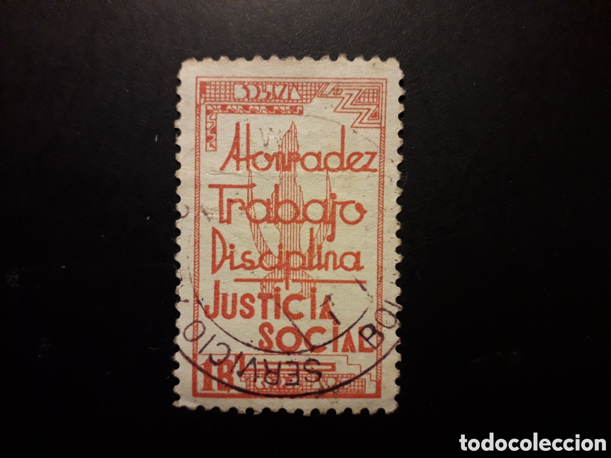 Sellos: BOLIVIA YVERT A 45 SELLO SUELTO USADO 1938 JUSTICIA SOCIAL PEDIDO M&Iacute;NIMO 3&euro;