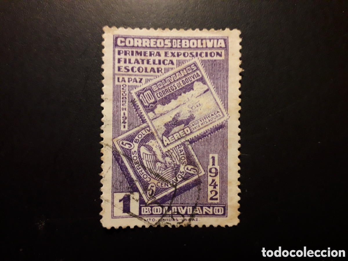 Sellos: BOLIVIA YVERT 257 SELLO SUELTO USADO 1942 SELLOS SOBRE SELLOS PEDIDO M&Iacute;NIMO 3&euro;