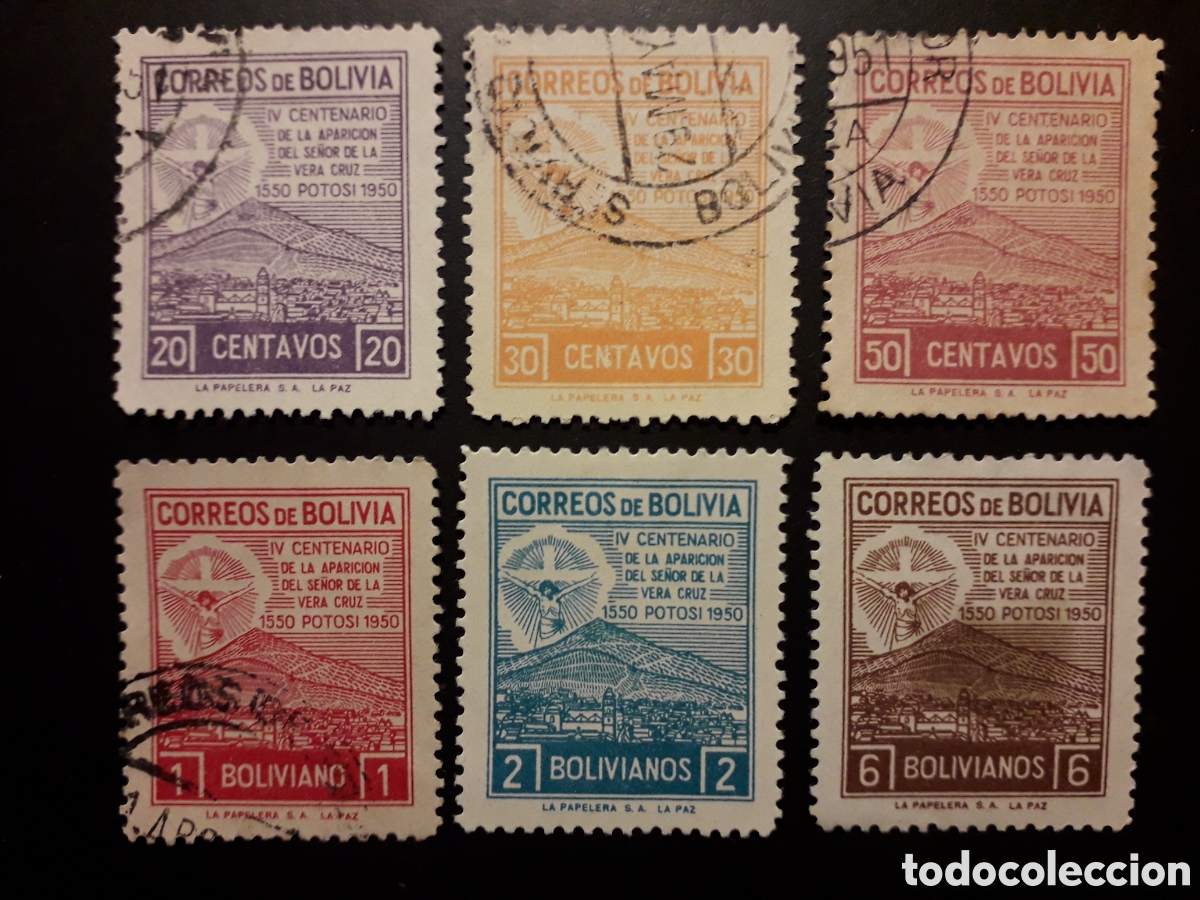 Sellos: BOLIVIA YVERT 300/05 SERIE COMPLETA USADA USADA 1950 RELIGI&Oacute;N EL SE&Ntilde;OR DE LA VERDAD PEDIDO M&Iacute;NIMO 3&euro;