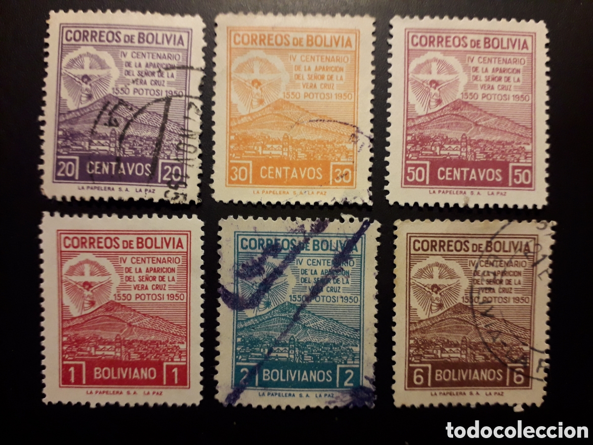 Sellos: BOLIVIA YVERT 300/05 SERIE COMPLETA USADA USADA 1950 RELIGI&Oacute;N EL SE&Ntilde;OR DE LA VERDAD PEDIDO M&Iacute;NIMO 3&euro;