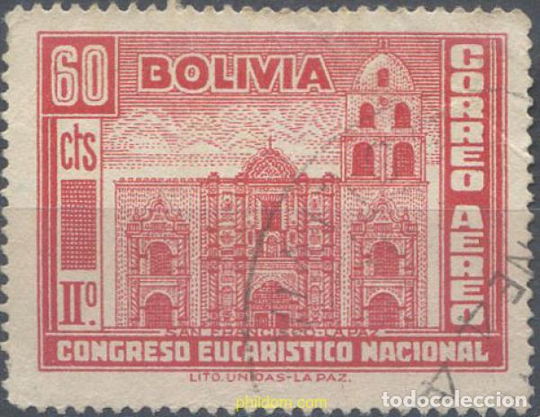 Sellos: 665650 USED BOLIVIA 1939 CONGRESO EUCARISTICO NACIONAL