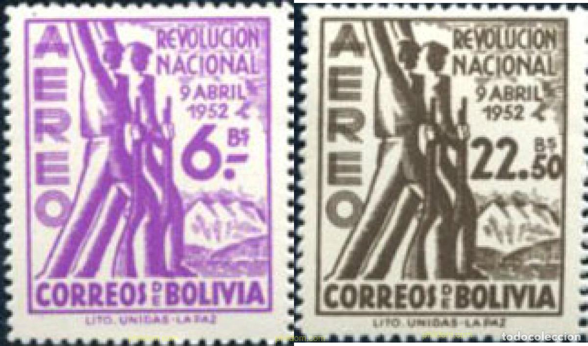 Sellos: 713669 HINGED BOLIVIA 1953 ANIVERSARIO DE LA REVOLUCION