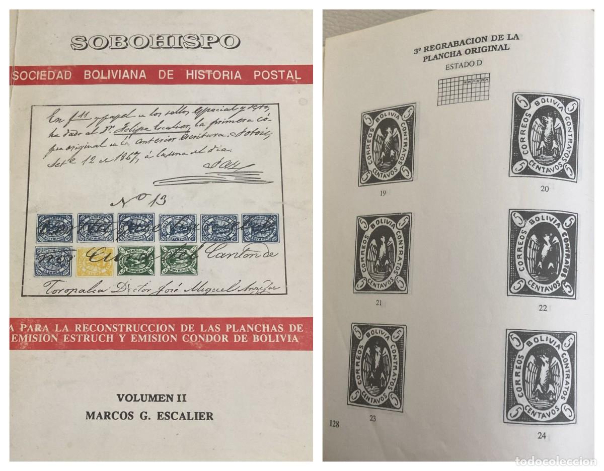 Sellos: O) BOLIVIA, BOOK, BOLIVIAN SOCIETY OF POSTAL HISTORY, SOBOHISPO, VOLUME II, MARCOS G. ESCALIER - SO