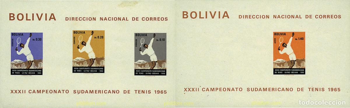Stamps: 54153 MNH BOLIVIA 1968 32 CAMPEONATOS SUDAMERICANOS DE TENIS