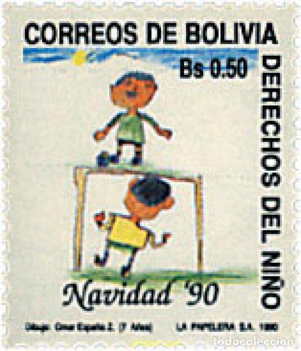Stamps: 68062 MNH BOLIVIA 1990 DERECHOS DEL NI&Ntilde;O. NAVIDAD