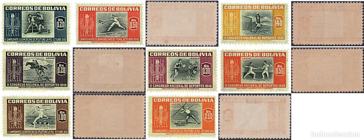 Briefmarken: 789511 HINGED BOLIVIA 1951 5&ordm; CAMPEONATO SUDAMERICANO DE ATLETISMO