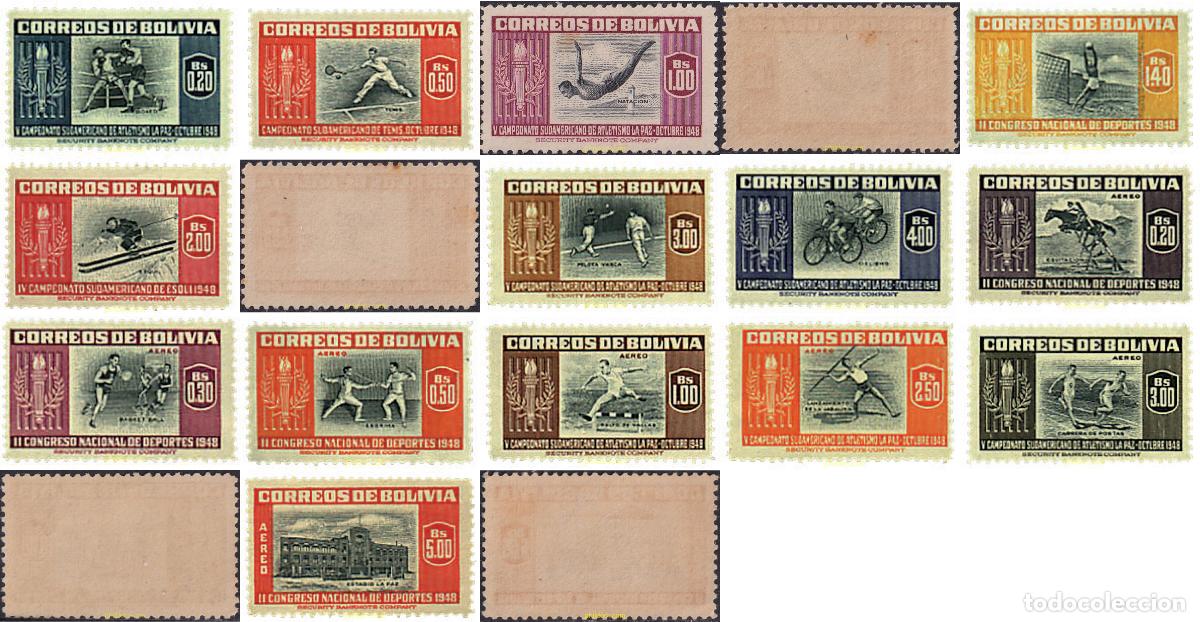 Briefmarken: 789505 MNH BOLIVIA 1951 5&ordm; CAMPEONATO SUDAMERICANO DE ATLETISMO