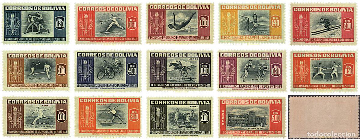 Briefmarken: 789503 MNH BOLIVIA 1951 5&ordm; CAMPEONATO SUDAMERICANO DE ATLETISMO