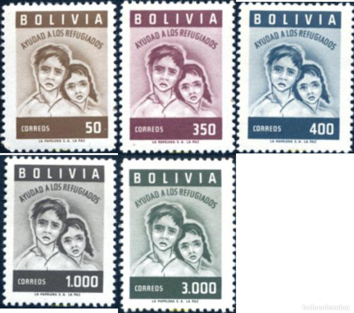 Briefmarken: 690726 MNH BOLIVIA 1960 A&Ntilde;O MUNDIAL DEL REFUGIADO