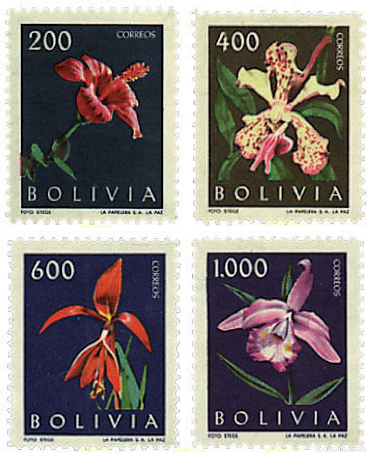 Briefmarken: 789551 MNH BOLIVIA 1962 FLORA BOLIVIANA