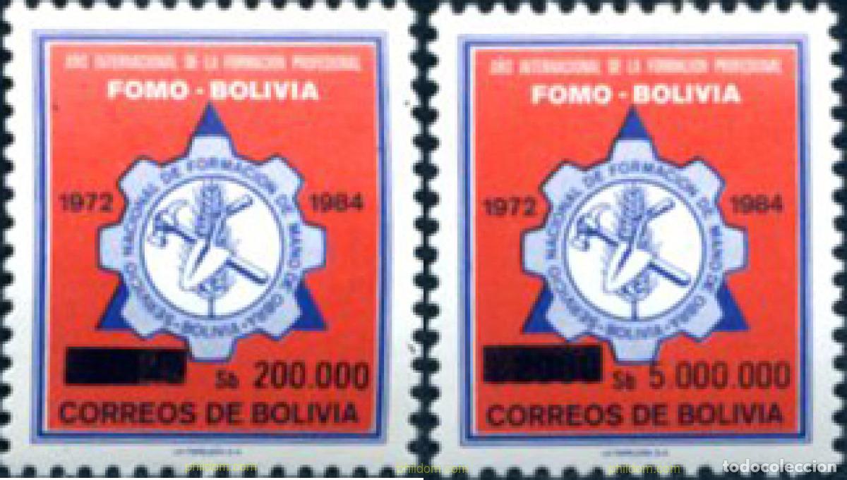 Sellos: 292430 MNH BOLIVIA 1986 SERIE BASICA