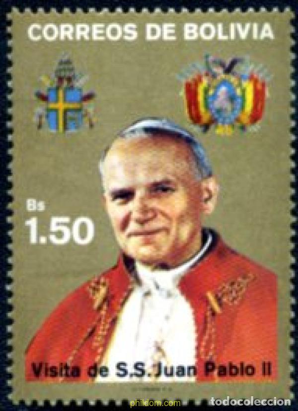 Sellos: 292691 MNH BOLIVIA 1988 VISITA DE JUAN PABLO II A BOLIVIA