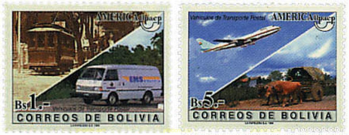 Sellos: 57712 MNH BOLIVIA 1994 AMERICA-UPAEP 1994 - TRANSPORTES POSTALES